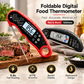 🔥 Stop Guessing! Instant-Read Digital Meat Thermometer 🌡️ – 0.8s Fast Reading | ±1°C Accuracy | Waterproof | Backlit LCD | Foldable 110mm Probe | °C/°F | Perfect for Steak, BBQ, Grilling, Baking & Cooking 🎉 Limited-Time Deal