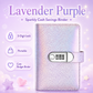 ✨ SparkleLock Cash Savings Binder with 3-Digit Combination Lock – 100-Page Cash Stuffing Budget Organizer for Savings Challenges, Money Goals & Gifts 💖