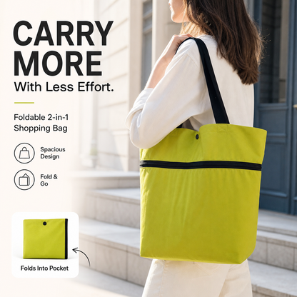 🔥HOT SALE 50% OFF🔥Foldable 2-in-1 Shopping Bag
