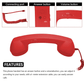 🔥📞SUMMER GIFT – ONLY £8.99!!🏆✨ Retro Phone Handset – Vintage Telephone Receiver for Your Smartphone 📱