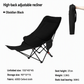 🥾 Adjustable Folding Chair – 3/4 Recline Positions, Leg Rest – Reinforced Carbon Steel, 300 lbs – 600D Oxford – Folds for Camping & Beach! 🛡️💨