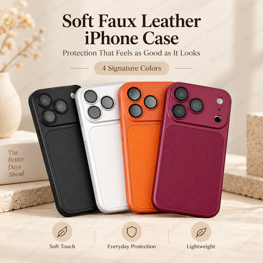 😍 New iPhone 18-Inspired Colors! Luxe Soft Faux Leather Case 💎 | Premium Touch ✨ | Trending Now 🔥 | Limited Stock ⏰