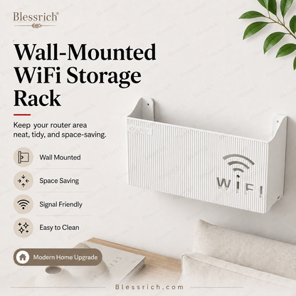 Wall-Mounted WiFi Router Storage Rack