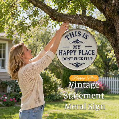 💰 £ 9.9 Super Limited Time! 🚪 “This Is My Happy Place” Door Sign – Happy Vibes Only  🏡
