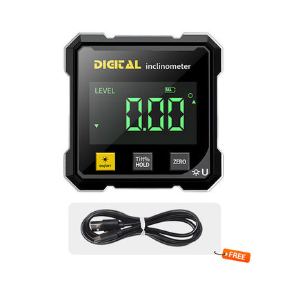 📐 50% OFF NOW! 🔥 4-Side Magnetic Digital Angle Gauge - Laser Precision & Multi-Surface Use, Perfect for Woodworking and Construction ✨