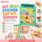 🌈 Create Your Own Jelly Stickers! 🎨 DIY Paint, Peel & Stick Art Kit for Kids ✨ 4 Fun Themes + Complete Craft Set 🎁