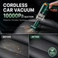 🚗💨 Cordless car vacuum – 10000Pa suction, lightweight, long battery life!