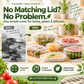 📢📢【Limited Offer – 50% OFF】🔥 100pcs Disposable Stretch Film for Bowls & Plates, Elastic Container Lids, Plastic Wrap Alternative for Leftovers, Fruit, Vegetables & Kitchen Food Storage