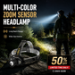 Multi-Color Zoom Sensor Headlamp