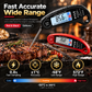 🔥 Stop Guessing! Instant-Read Digital Meat Thermometer 🌡️ – 0.8s Fast Reading | ±1°C Accuracy | Waterproof | Backlit LCD | Foldable 110mm Probe | °C/°F | Perfect for Steak, BBQ, Grilling, Baking & Cooking 🎉 Limited-Time Deal