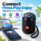 🥳2026 HOT SALE 🔥 50% OFF! Portable Bluetooth Speaker – Bluetooth 5.3, 5W clear sound, TF card + USB playback, hands-free calls. Compact, lightweight & easy to carry. Big sound anywhere! 🎶🔊