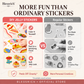 🌈 Create Your Own Jelly Stickers! 🎨 DIY Paint, Peel & Stick Art Kit for Kids ✨ 4 Fun Themes + Complete Craft Set 🎁