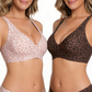 👍LAST WEEK- ONLY￡14.98!!⚡50K+ SOLD💕Jelly Wireless Womens Comfortable Wireless Bras Push Up Bralettes Seamless Tshirts Bras Deep V Everyday Bras