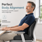 🪑 54% OFF! Ergonomic Memory Foam Seat Cushion – Back Support for Home, Office & Car 💺