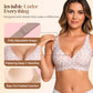 👍LAST WEEK- ONLY￡14.98!!⚡50K+ SOLD💕Jelly Wireless Womens Comfortable Wireless Bras Push Up Bralettes Seamless Tshirts Bras Deep V Everyday Bras