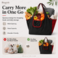 🛍️ Foldable Reusable Shopping Bag – Large Capacity, Lightweight & Washable