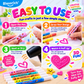 🎁🔮Magic Pen – Draw 3D with one stroke!🎄DIY Bubble Magic Drawing Pens