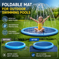 Foldable mat for outdoor swimming pools