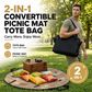 2-in-1 Convertible Picnic Mat Tote Bag