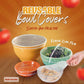 📢📢【Limited Offer – 50% OFF】🔥 100pcs Disposable Stretch Film for Bowls & Plates, Elastic Container Lids, Plastic Wrap Alternative for Leftovers, Fruit, Vegetables & Kitchen Food Storage