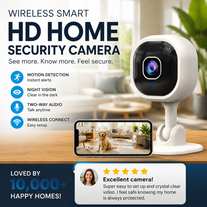 🔥Wireless Smart HD Home Security Camera ✨ 70% Off! 💸