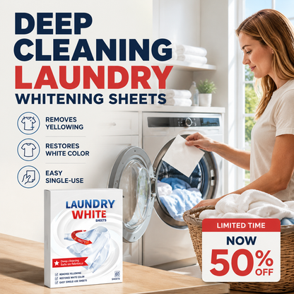 Deep Cleaning Laundry Whitening Sheets