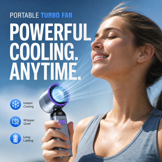 🔥 Pocket‑sized Tornado!🔥Portable Turbo Fan – Grab Yours & Chill 💨