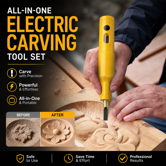 🔧50% OFF !!!✨ All-in-One Electric Carving Tool Set 50% OFF! Precise, powerful, versatile – perfect for wood, linoleum & DIY projects. 🔥🎨