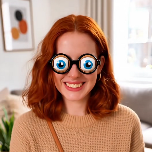 💥Funny Glasses with Winking Eye Mechanism👓