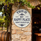 💰 £ 9.9 Super Limited Time! 🚪 “This Is My Happy Place” Door Sign – Happy Vibes Only  🏡