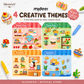 🌈 Create Your Own Jelly Stickers! 🎨 DIY Paint, Peel & Stick Art Kit for Kids ✨ 4 Fun Themes + Complete Craft Set 🎁