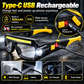 ✨Rechargeable LED head torch in glasses style