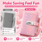 ✨ SparkleLock Cash Savings Binder with 3-Digit Combination Lock – 100-Page Cash Stuffing Budget Organizer for Savings Challenges, Money Goals & Gifts 💖