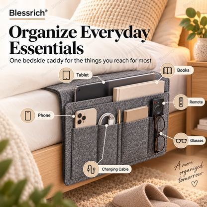 ⏰🔥LIMITED TIME OFFER: 55% OFF!💞Bedside organiser – Smart storage without a bedside table