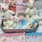 🐇 62% OFF! 🐇 Bunny Mummy & Baby Plush Pocket Tin – Handmade Easter Collectible with Cozy Blanket (Pink/Blue Ears) 🐇🎁