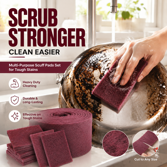 Multi-Purpose Scuff Pads Set for Tough Stains