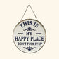 💰 £ 9.9 Super Limited Time! 🚪 “This Is My Happy Place” Door Sign – Happy Vibes Only  🏡