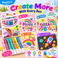 🎁🔮Magic Pen – Draw 3D with one stroke!🎄DIY Bubble Magic Drawing Pens
