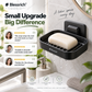 🧼✨ Wall-Mounted Soap Dish – 50% OFF! 5-second install, double drainage, no drilling – keeps soap dry & lasts longer. 💪