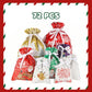 Premium Christmas Drawstring Gift Bag