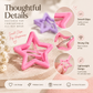 ✨Colourful Star Hair Clips – Cute Pastel-Coloured Hair Accessories for Women & Girls🌸