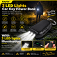 ☀️56% OFF NOW!1200mAh Solar-Powered Portable Charger Keychain with Flashlight—Ideal as an Emergency Power Source for Outdoor Camping and Hiking