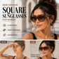 ✨ New Fashion Square Sunglasses for Women – Light Luxury, UV Protection, Oversized Frame, Versatile & Streetwear Stylish! 🕶️