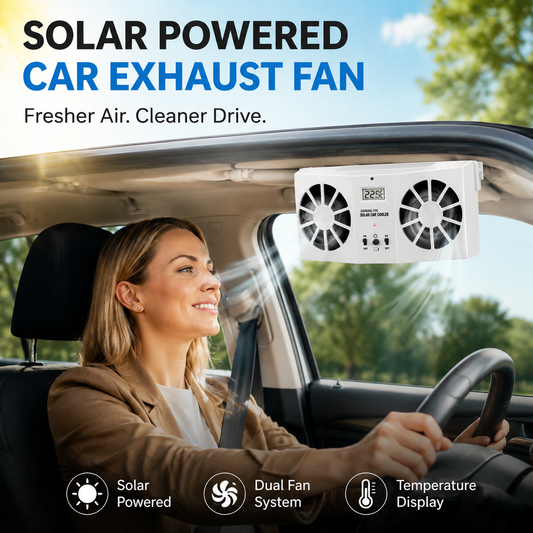 Solar Powered Car Exhaust Fan