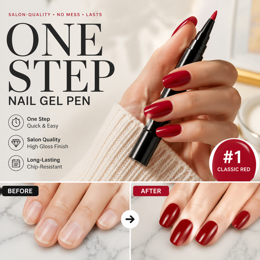 💅 Limited Time Buy 1 Get 1 Free - £9.99! ✨One Step Nail Gel Pen🎨Free handheld mini UV nail lamp💡