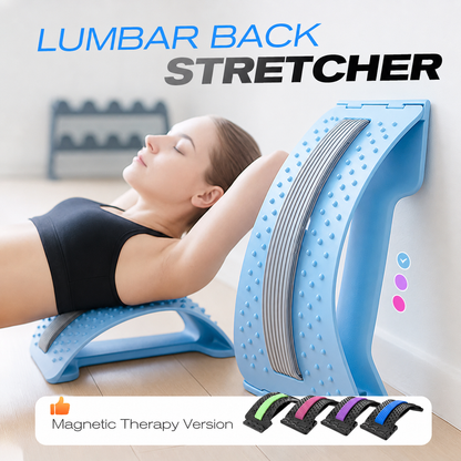 Magnetic Lumbar Stretcher – Acupressure Massage, Portable Design & Relieves Back Pain