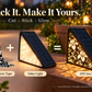 🌙 50% OFF! Solar Motion Sensor Step Lights – Long-Lasting Battery, IP65 Waterproof & DIY Custom Floral Glow. No Wiring for Gardens, Decks & Pathways.