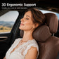 🚗 Ergonomic Memory Foam Car Headrest Pillow – Luxury PU Leather Neck Support Cushion