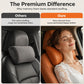 🚗 Ergonomic Memory Foam Car Headrest Pillow – Luxury PU Leather Neck Support Cushion