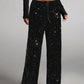 🎄 50% OFF NOW 🎉 Women's Sequin Sparkle Wide Leg Pants – Elastic Waistband, Festive & Comfortable Fit ✨👖📦